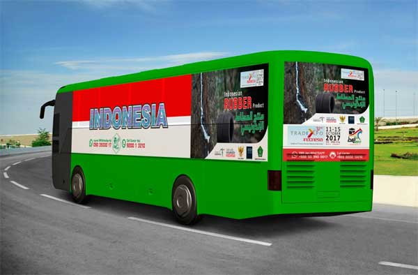 Wow! KJRI JEDDAH Branding Wonderful Indonesia pada Bus