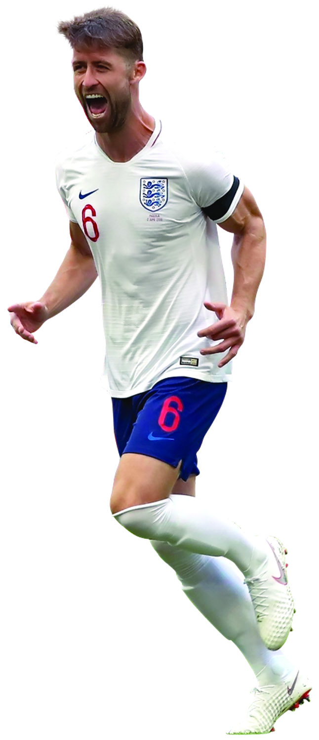 Gary Cahill menjadi opsi pertahanan Inggris.