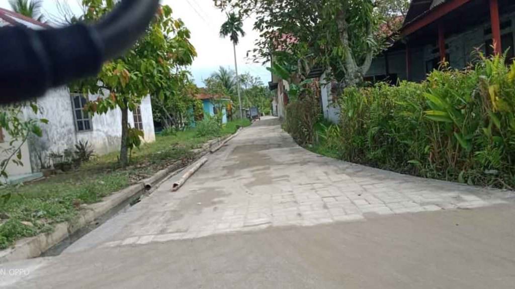 Jalan Teratai, Kelurahan Berandan Timur Baru, Kecamatan Babalan, kini sudah tak kupak kapik lagi.