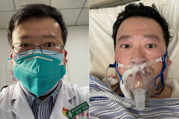 MENINGGAL: Dokter Li Wenliang, yang mengungkap ancaman virus corona pertama kali, meninggal dunia karena tertular virus tersebut.