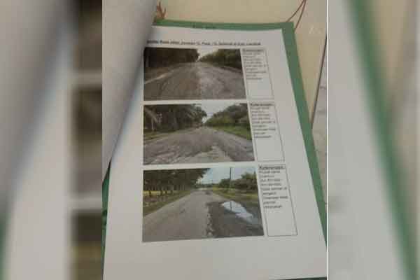 JALAN RUSAK: Dokumen foto jalan rusak di Kabupaten Langkat.