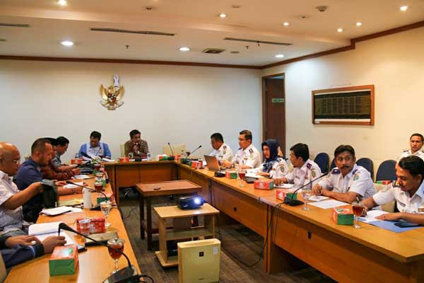 RDP: Suasana RDP Komisi D DPRD Sumut bersama Dinas Perhubungan Sumut membahas realisasi anggaran 2019 dan program kerja 2020.prans/sumu tpos