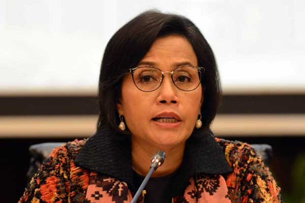 KETERANGAN: Menteri Keuangan, Sri Mulyani Indrawati, saat memberikan keterangan.