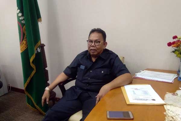 WAWANCARA: Ketua DPRD Sumut, Baskami Ginting, saat diwawancarai Sumut Pos beberapa waktu lalu. PRAN HASIBUAN/SUMUT POS.
