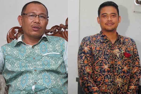 Akhyar Nasution (kiri) dan Bobby Nasution (kanan), balon Wali Kota Medan yang berpeluang bertarung di Pilkada Medan 2020.