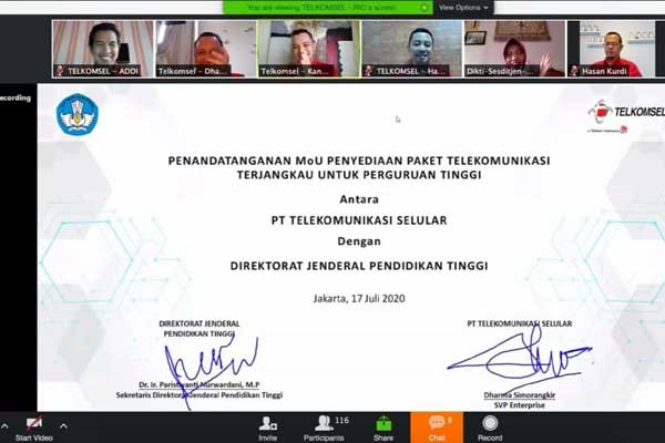 istimewa KERJA SAMA: Kemendikbud melakukan kerja sama dengan Telkomsel dalam menyediakan paket internet murah.