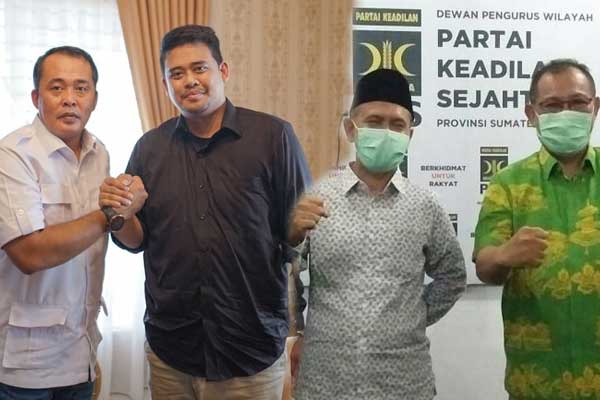 SIAP TARUNG: Dua pasangan bakal calon Wali Kota dan Wakil Wali Kota Medan yakni Akhyar Nasution-Salman Alfarisi dan Bobby Nasution-Aulia Rachman bakal bertarung di Pilkada Medan, 9 Desember 2020.