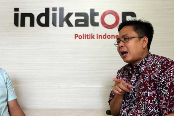 Direktur Eksekutif Indikator Politik Indonesia Burhanuddin Muhtadi.