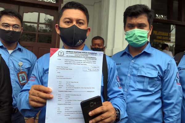 GUGATAN:KMS KMS M-SU) menggugat Wali Kota Medan ke Pengadilan Negeri (PN) Medan, Selasa (10/11) siang.