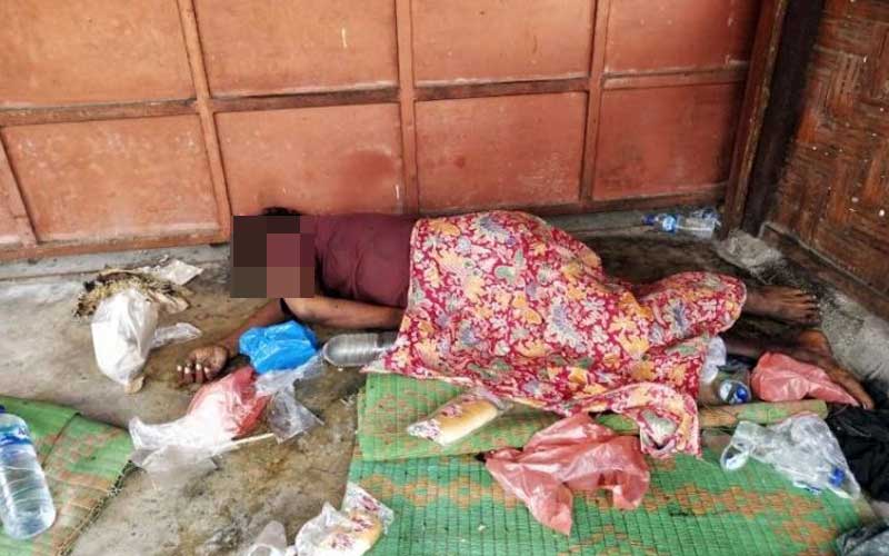 JASAD: Rajin Ginting (50) ditemukan tewas di Rumah Makan Serit Jalan Setia Budi Ujung, Selasa (24/11).