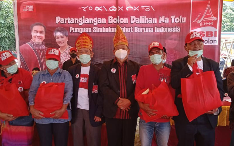 PSBI gelar pembagian 10 ribu paket sembako di Kabupaten Samosir.(ist)