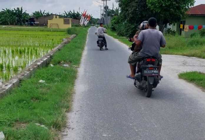 Ilustrasi Jalan di Sekitar Kecamatan Lubukpakam.