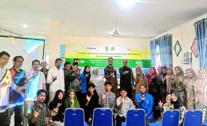 UMSU dan Lazismu Medan Gelar Pelatihan Digital Marketing.(ist/SUMUT POS)