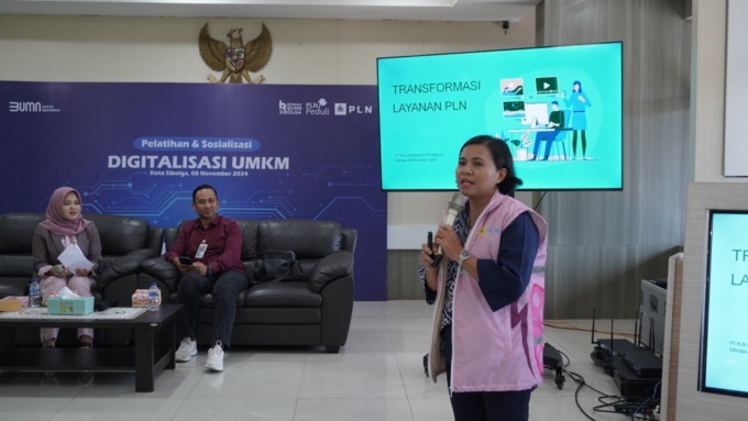 Ciptakan UMKM Cakap Digital, PLN UP3 Sibolga dan Rumah BUMN Gelar Pelatihan Digitalisasi