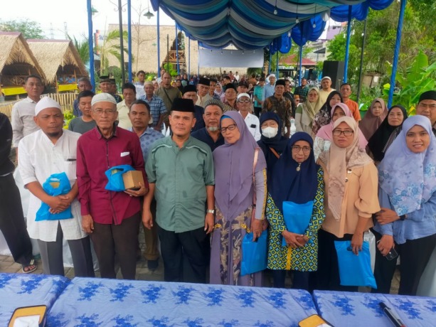 Wakil Ketua Komisi I DPRD Kota Medan, H. Muslim M.S.P menggelar Sosialisasi Perda Kota Medan No.7 Tahun 2024 di Kelurahan Paya Pasir, Kecamatan Medan Marelan, Minggu (9/3/2025) sore. (Dok pribadi)