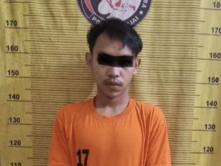 DITANGKAP: Pemuda berusia 19 tahun ditangkap Polres Binjai. Humas Polres Binjai/Sumut Pos