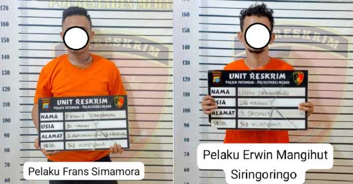 DIAMANKAN: Pelaku curas yang berhasil diamankan Polsek Patumbak. Sumut Pos/Dokumen Pribadi