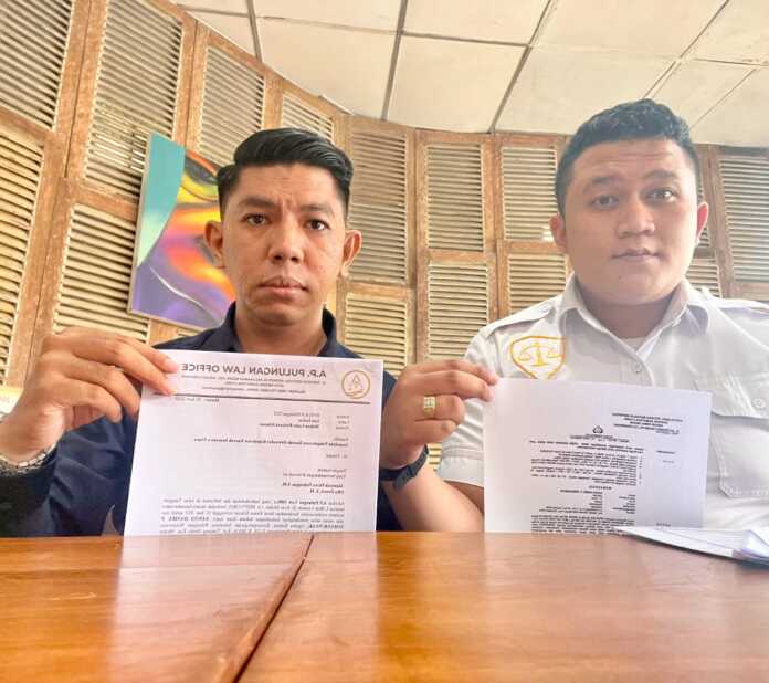 BERSAMA: Santo Daniel P Simanjuntak bersama Kuasa Hukumnya, Alansyah Putra Pulungan SH. Sumut Pos/Dokumen Pribadi