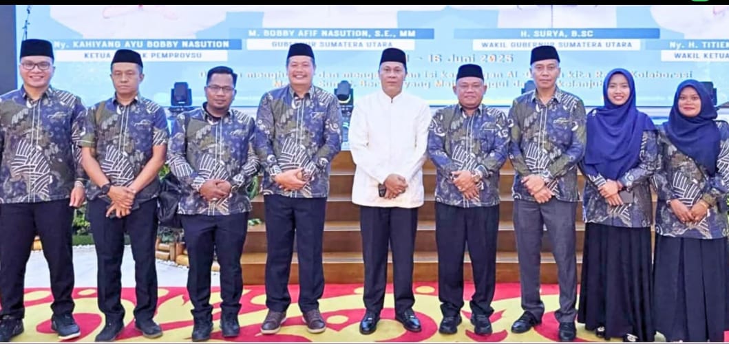 HADIRI: Wakil Bupati Labuhanbatu menghadiri pembukaan Seleksi Tilawatil Qur’an dan Hadist (STQH) ke-XIX Tahun 2025 tingkat Sumatera Utara, (fajar/Sumut Pos)