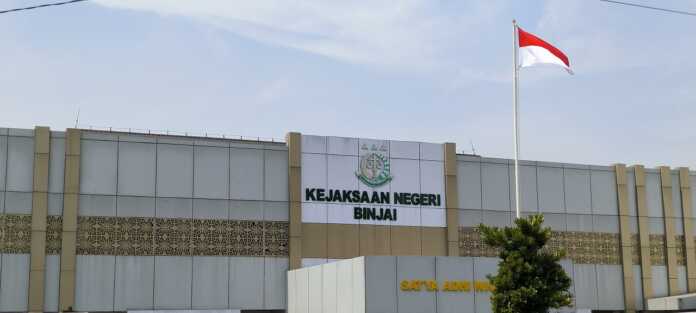 Gedung Kejaksaan Negeri Binjai di Jalan Tengku Amir Hamzah, Binjai Utara.(Teddy Akbari/Sumut Pos)