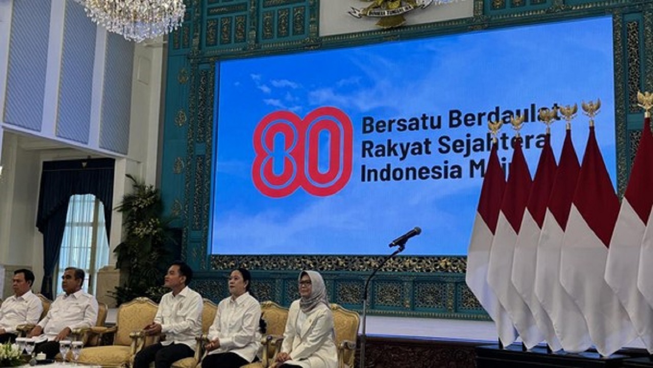Prabowo Luncurkan Logo HUT ke-80 RI, Bersatu, Berdaulat, Rakyat Sejahtera, Indonesia Maju