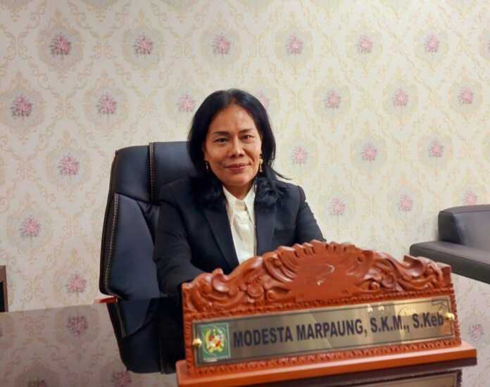 Wakil Ketua Komisi II DPRD Medan, Modesta Marpaung.