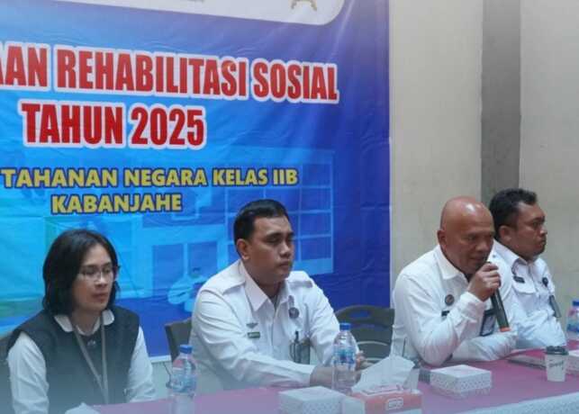 SOSIAL: BNNK Karo menggelar rehabilitasi sosial di Rutan Kabanjahe.
