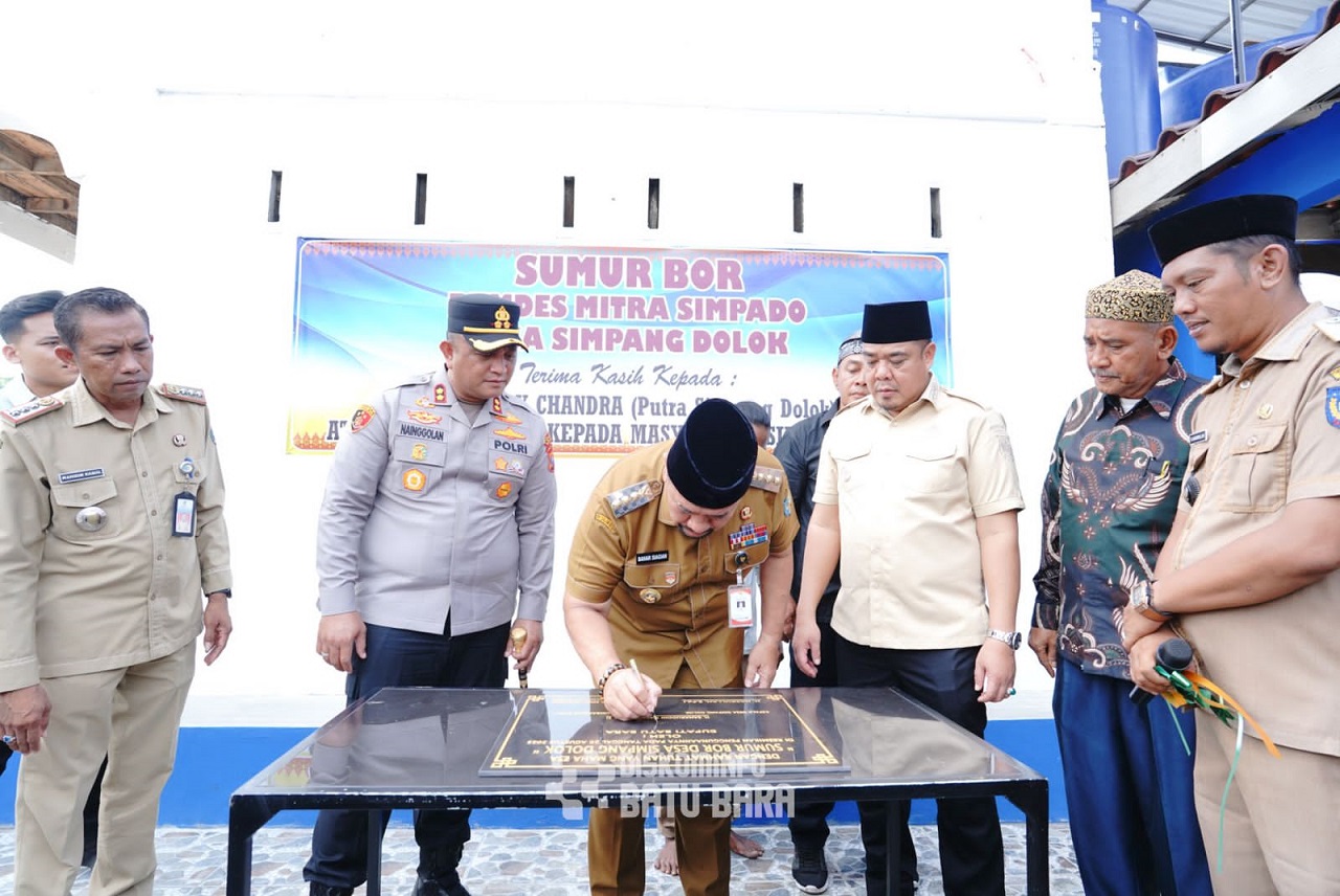 Putra Simpado Eddy Chandra Sumbangkan Pemugaran, Bupati Batubara Resmikan Sumur Bor Usia Ratusan Tahun