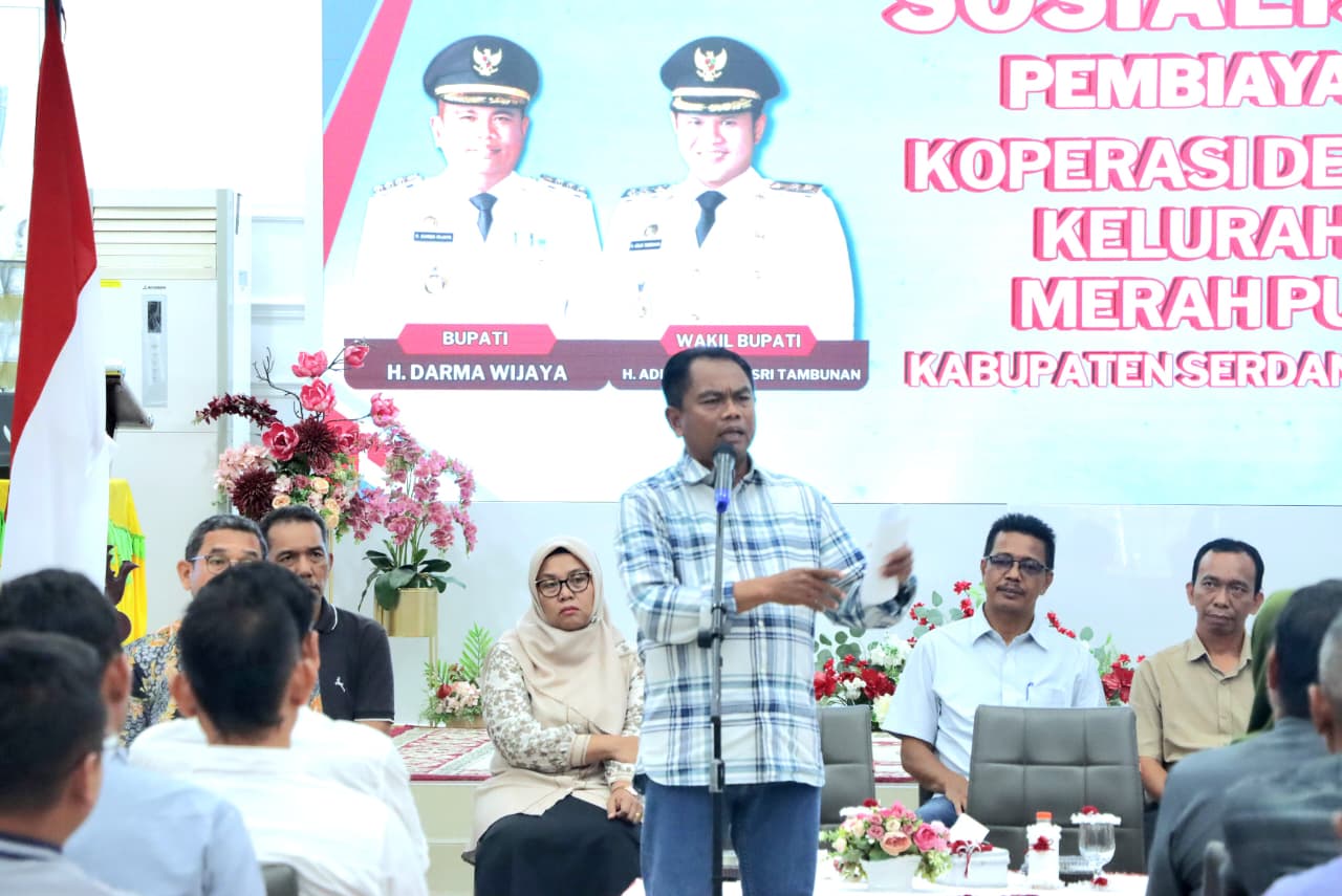 Melalui Program Merah Putih Bupati Sergai Dorong Digitalisasi Koperasi Desa/Lurah