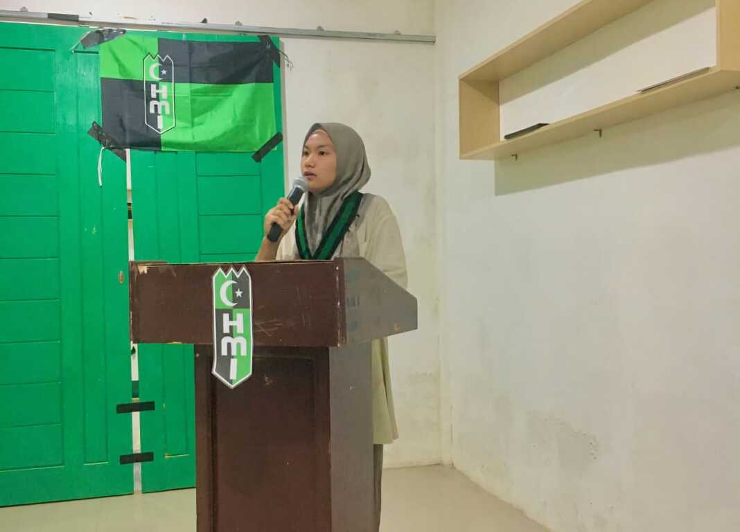 FOTO: Ketua HMI Cabang Kota Medan Cici Indah Rizki