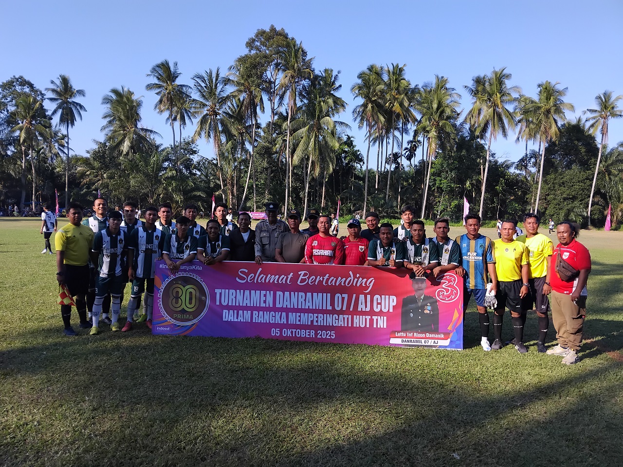 Ramaikan HUT ke-80 TNI AD, Danramil 07/AJ Asahan Cup Bergulir