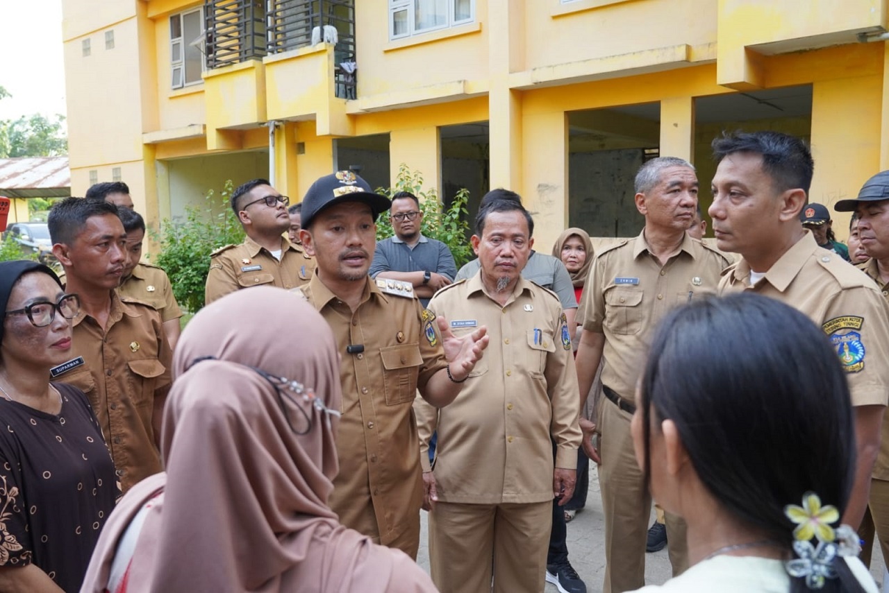 Tinjau Pengaduan Masyarakat di Rusunawa, Wali Kota Tebingtinggi Bakal Lakukan Perbaikan