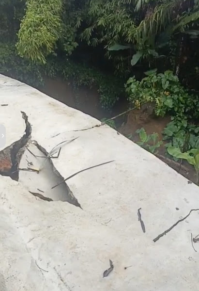 Diduga Asal Jadi Dikerjakan, Bangunan Bronjong di Bangun Purba Ambruk