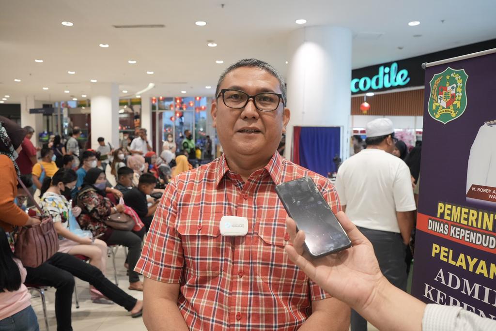 Kepala Disdukcapil Kota Medan Baginda P. Siregar