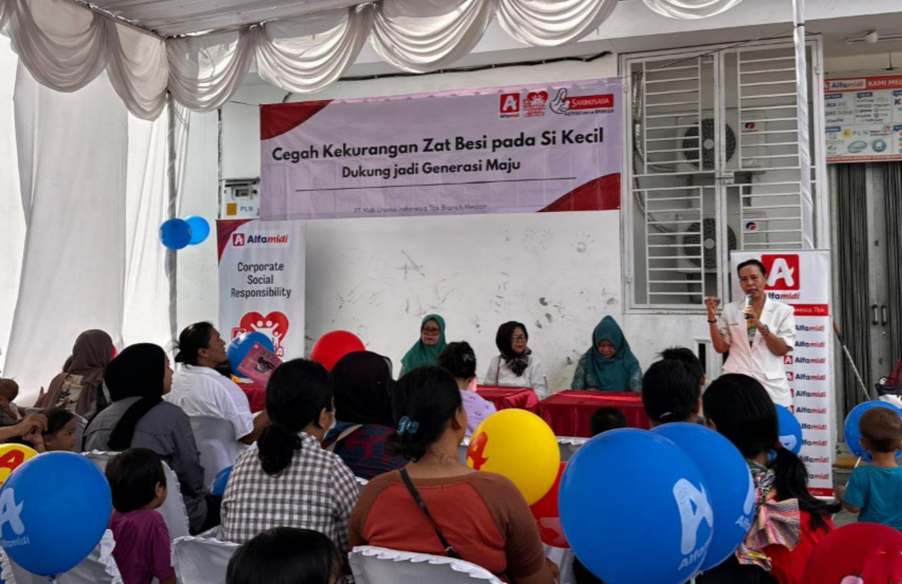 Dukung Generasi Bebas Anemia, Alfamidi Hadirkan Edukasi Gizi Balita di Binjai