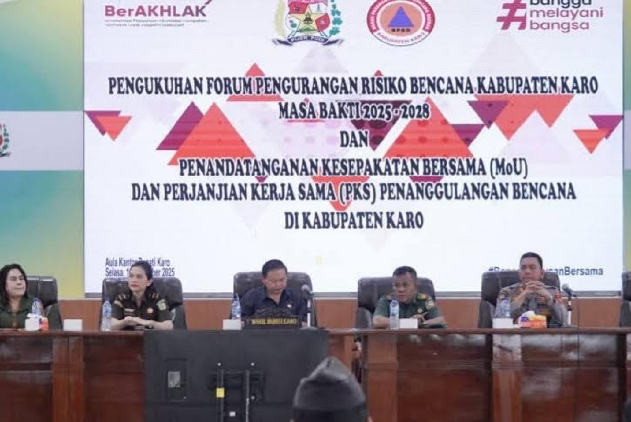 Pemkab Karo MoU Penanggulangan Bencana