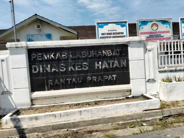 DINKES: Kantor Dinkes Labuhanbatu di Rantau Prapat.