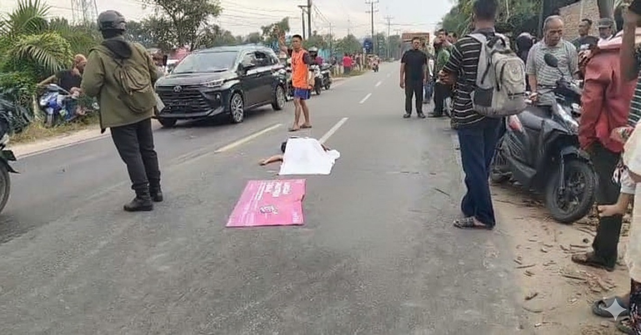 Pengendara Motor Tewas Ditabrak Truk di Jalan Lintas Tebingtinggi–Batubara