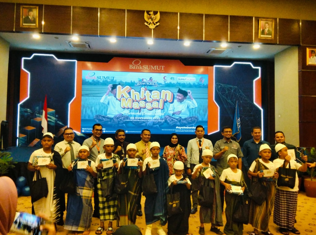 HUT ke-64, Bank Sumut Gandeng BSMI Gelar Khitanan Massal