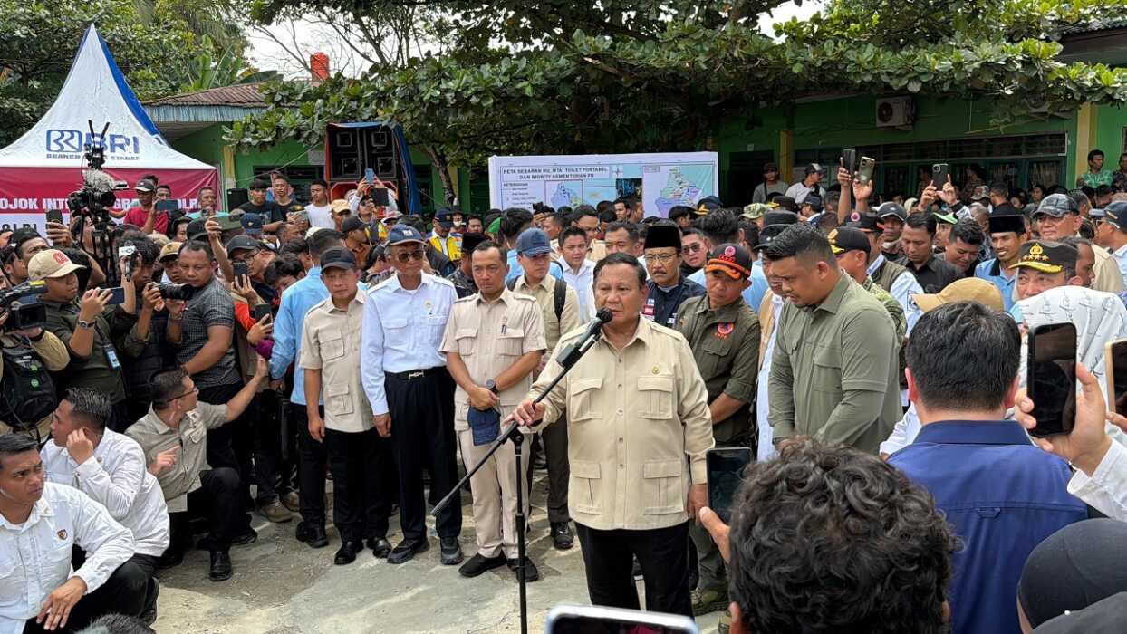 Kunjungi Lokasi Pengungsian Banjir di Tanjungpura, Langkat: Presiden Prabowo Dikawal Ketat Polda Sumut