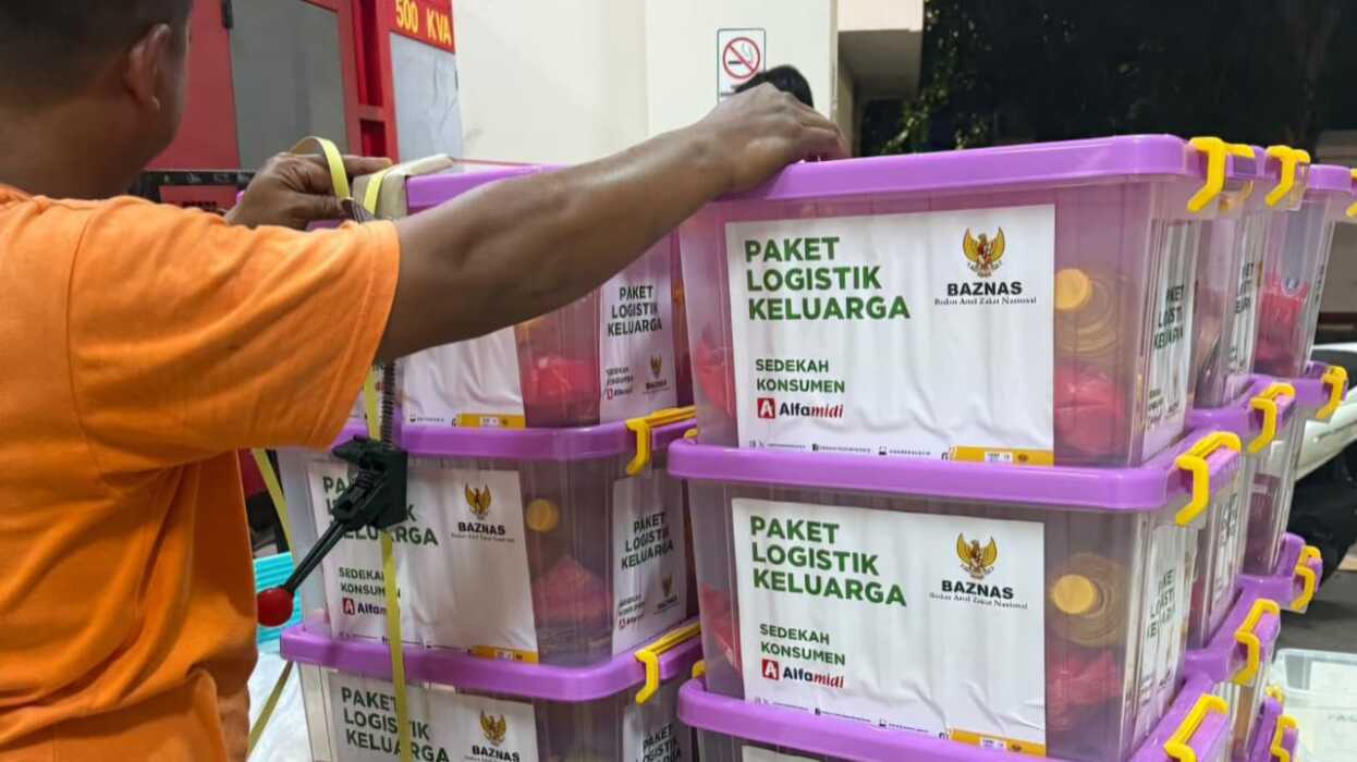 Dari Sedekah Konsumen Alfamidi, BAZNAS RI Siapkan 1.900 Paket Bantuan Logistik bagi Penyintas Bencana di Sumut