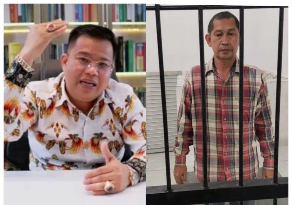 KETERANGAN:Dr Darmawan Yusuf SH SE MPd MH Med memberikan tanggapan kepada wartawan (kiri). Terpidana Saifuddin Zuhri Marpaung alias Ucok Ibon berada di sel Kejari Asahan pascadiciduk dari kediamannya (kanan)