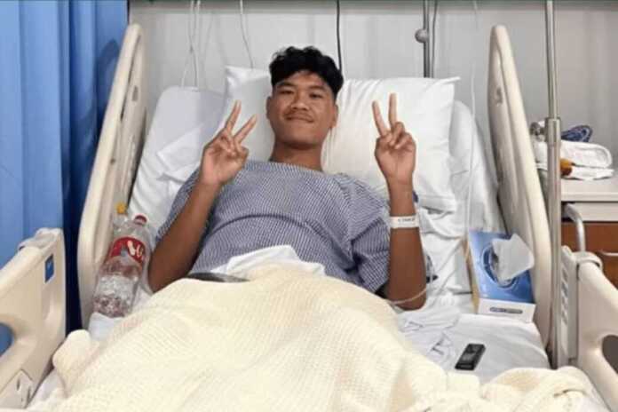 PERAWATAN: Arda Santoso perawatan usai operasi, hingga akhir musim ia dipastikan absen di PSS Sleman.