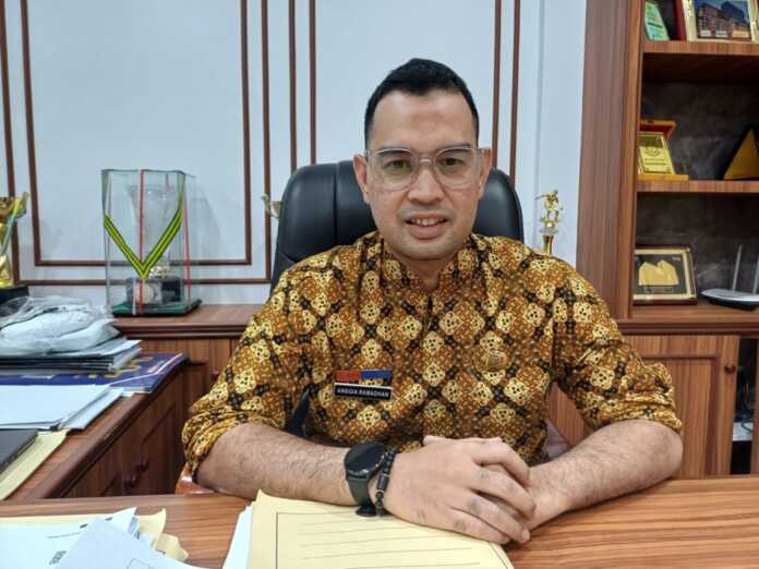 Dirut PUD Pasar Kota Medan, Anggia Ramadhan.(Markus Pasaribu/Sumut Pos)