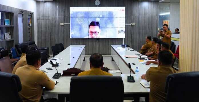 RAKOR: Kemenkoinfra menggelar rakor dengan Bupati Karo dan OPD terkait.