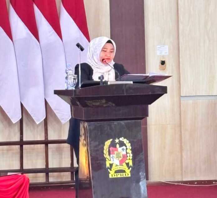 Ketua Fraksi Partai Gerindra DPRD Kota Medan, Tia Ayu Anggriani.