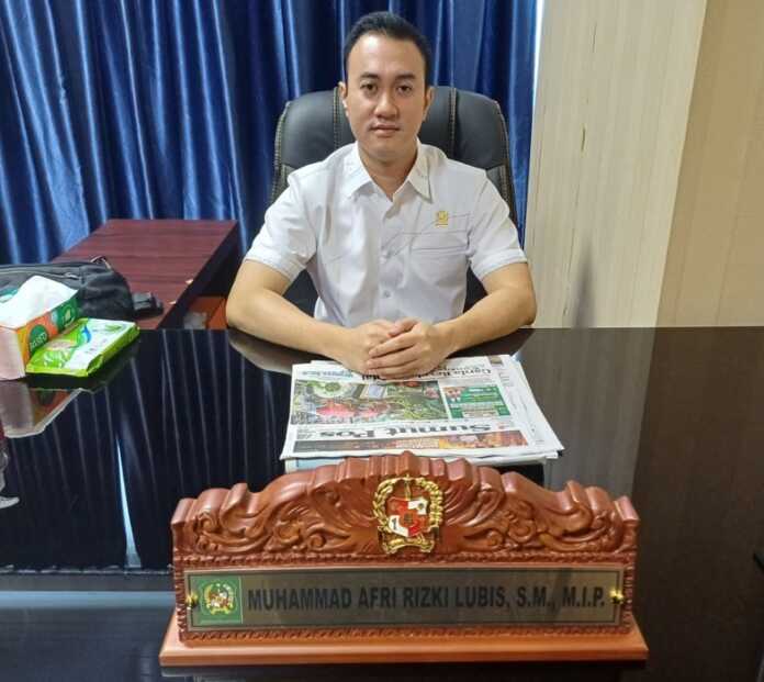 Wakil Ketua Komisi IV DPRD Kota Medan, M Afri Rizki Lubis SM M.IP.(Markus Pasaribu/Sumut Pos) 