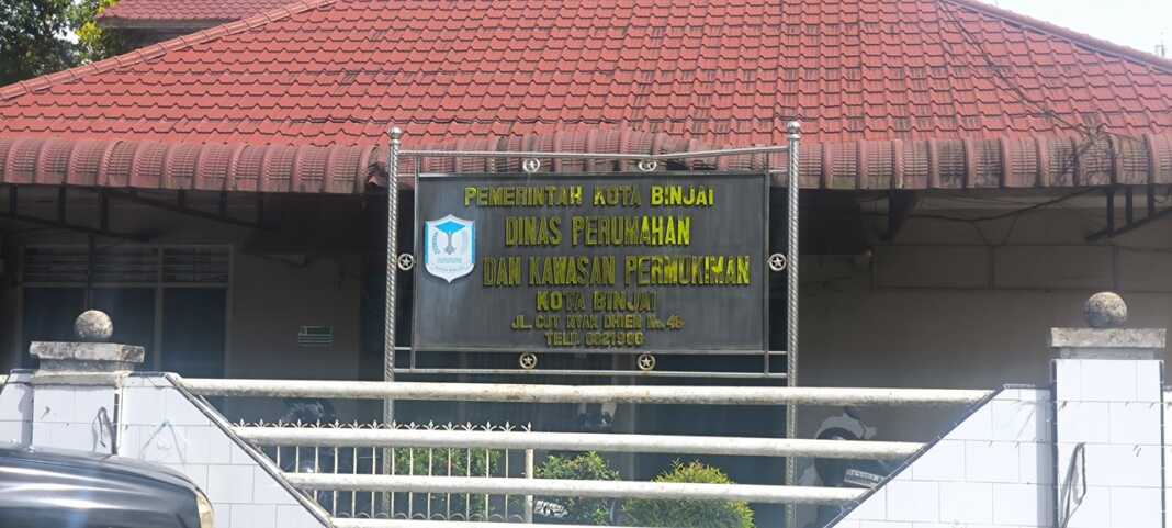 Kantor Dinas Perkim Binjai di Jalan Cut Nyak Dhien, Binjai Timur.(Teddy Akbari/Sumut Pos)
