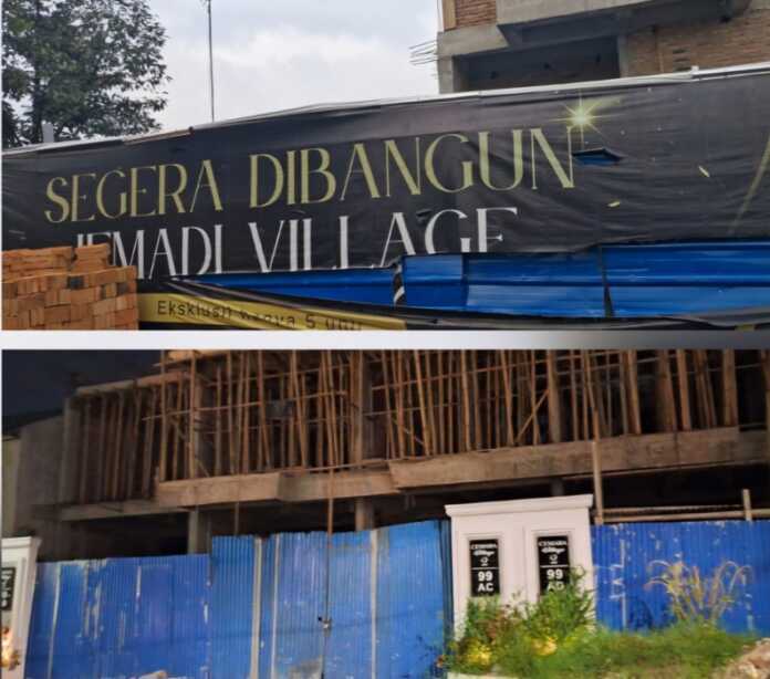 TANPA PBG: Bangunan tanpa PBG di Jalan Cemara/Jemadi.