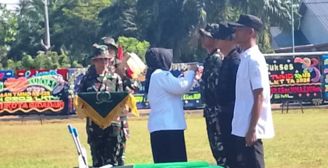 TMMD: Pembukaan secara resmi TMMD ke-128 Tahun 2026 Kodim 0203/Langkat, di di Lapangan Sepakbola Pasar Rawa, Kecamatan Gebang, Kabupaten Langkat. Istimewa/Sumut Pos